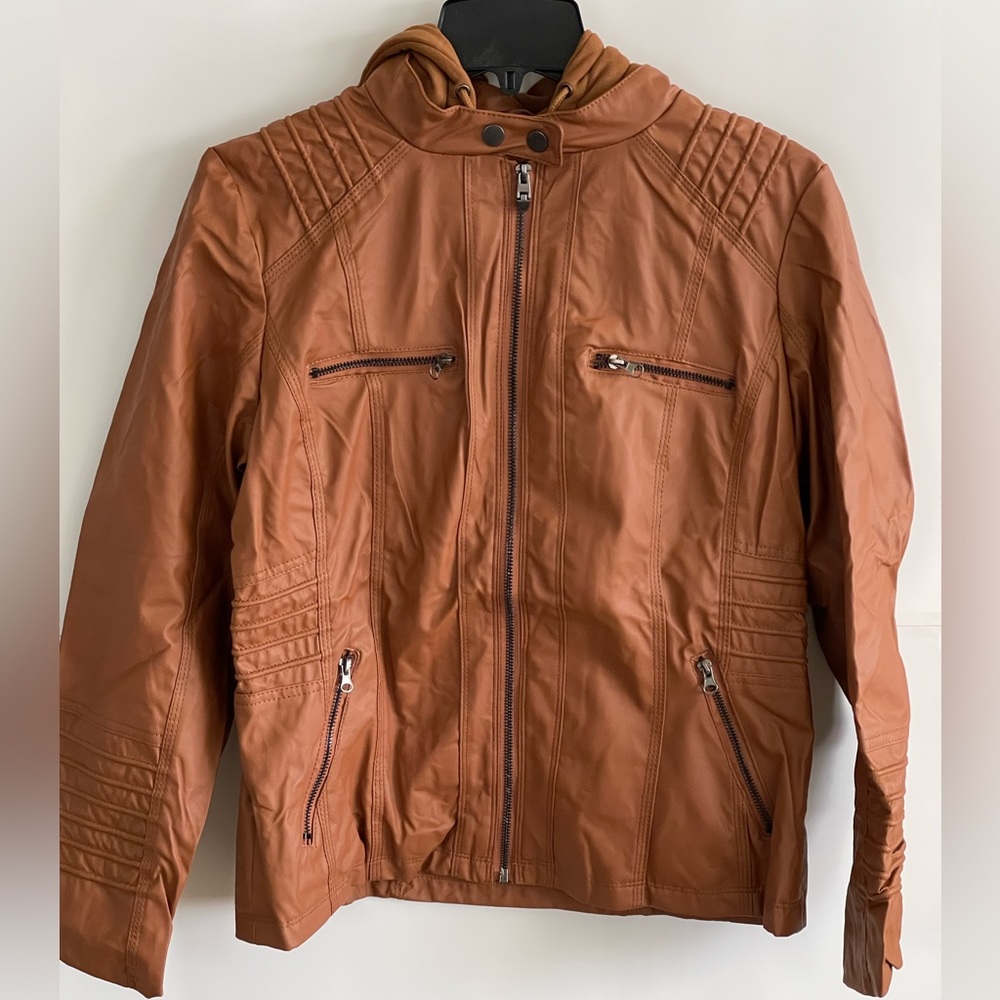 Women’s Faux Leather Moto Jacket